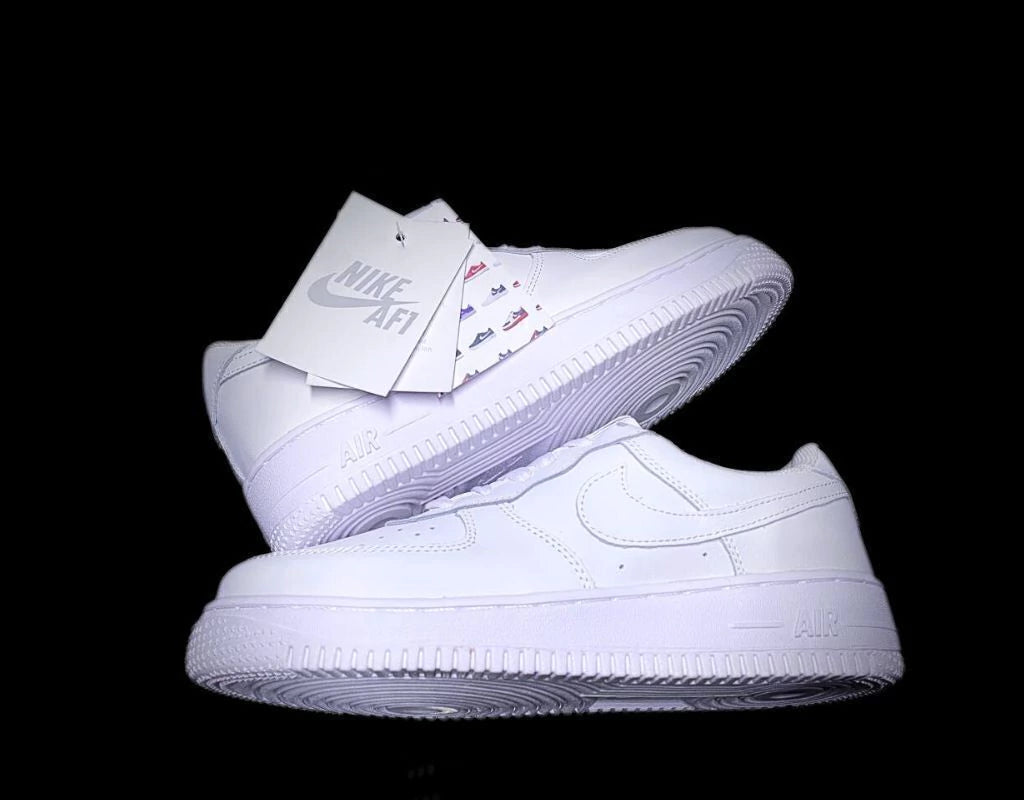 Air Force Af1 Triple White En Piel